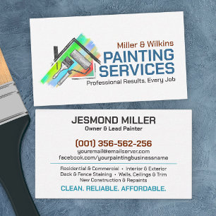 Professionele schilderdiensten - House Painter Visitekaartje