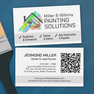 Professionele schilderdiensten - House Painter Visitekaartje