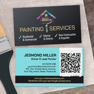 Professionele schilderdiensten - House Painter Visitekaartje