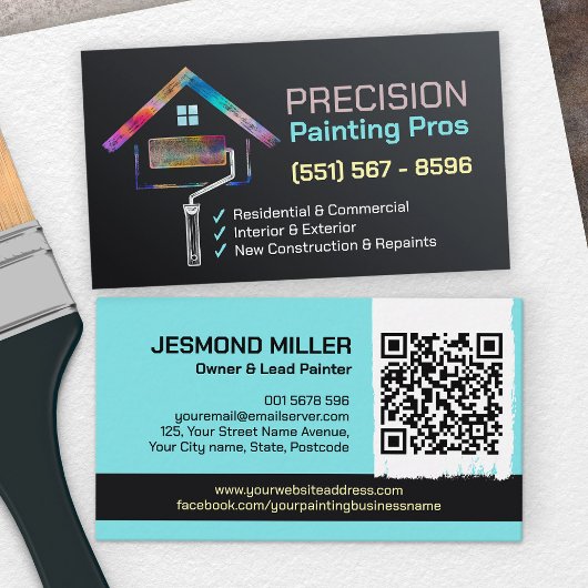 Professionele schilderdiensten - House Painter Visitekaartje