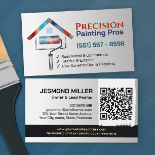 Professionele schilderdiensten - House Painter Visitekaartje