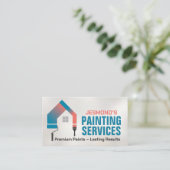 Professionele schilderdiensten - House Painter Visitekaartje (Staand voorkant)