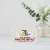 Professionele schilderdiensten - House Painter Visitekaartje (Staand voorkant)