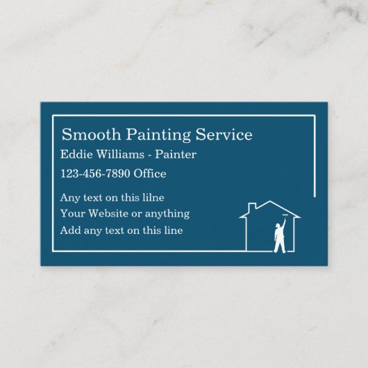 Professionele schilders Moderne Visitekaartjes (Voorkant)