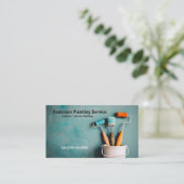 Professionele Schildersdienst elegante verfemmer Visitekaartje (Staand voorkant)