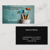 Professionele Schildersdienst elegante verfemmer Visitekaartje (Voorkant / Achterkant)