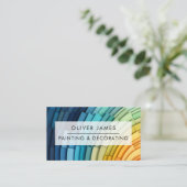 Professionele schildersdienst Schilder & decorateu Visitekaartje (Staand voorkant)