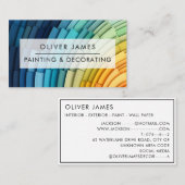 Professionele schildersdienst Schilder & decorateu Visitekaartje (Voorkant / Achterkant)