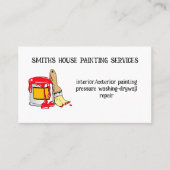 Professionele schilderservice Verschilderpenseel Visitekaartje (Voorkant)