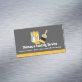 Professionele schilderservice Verschilderpenseel Visitekaartje Magneet (Voorbeeld)