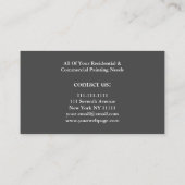 Professionele schilderverf Roller Visitekaartje (Achterkant)