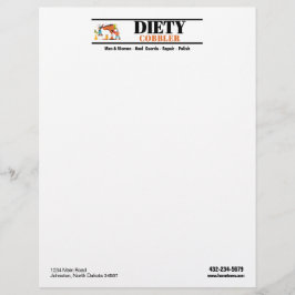 Professionele schoenenreparatie briefhoofd