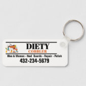 Professionele schoenmaker of schoenreparatie sleutelhanger (Voorkant)