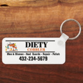 Professionele schoenmaker of schoenreparatie sleutelhanger (Voorkant)