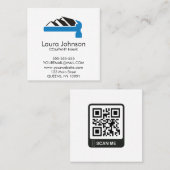 Professionele Schone Douanebedrijf Logo QR Code Contactkaartje (Voorkant / Achterkant)