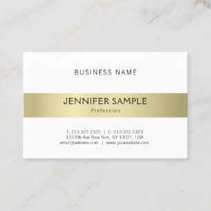 Professionele, schone, elegante Gold look Modern Visitekaartje