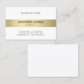 Professionele, schone, elegante Gold look Modern Visitekaartje (Voorkant / Achterkant)