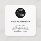 Professionele, schone, generieke Logo QR-code van  Vierkante Visitekaartje (Voorkant)