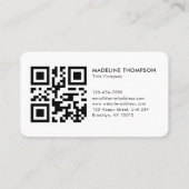 Professionele, schone, generieke Logo QR-code van Visitekaartje (Voorkant)
