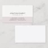 Professionele, schone, moderne, elegante kleuren visitekaartje (Voorkant / Achterkant)