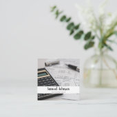 Professionele Schone Stijlvolle Accountant CPA Vierkante Visitekaartje (Staand voorkant)