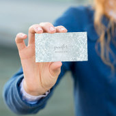 Professionele schoonheid Consulting Blue Glitter S Visitekaartje