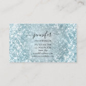 Professionele schoonheid Consulting Blue Glitter S Visitekaartje (Achterkant)