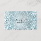 Professionele schoonheid Consulting Blue Glitter S Visitekaartje (Voorkant)