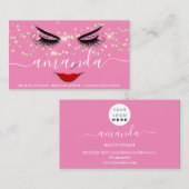 Professionele Schoonheid Make-up Gouden Lash Rode  Visitekaartje (Voorkant / Achterkant)