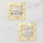 Professionele schoonheid make-up schoonheid Glitte Vierkante Visitekaartje (Voorkant / Achterkant)