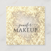 Professionele schoonheid make-up schoonheid Glitte Vierkante Visitekaartje (Voorkant)