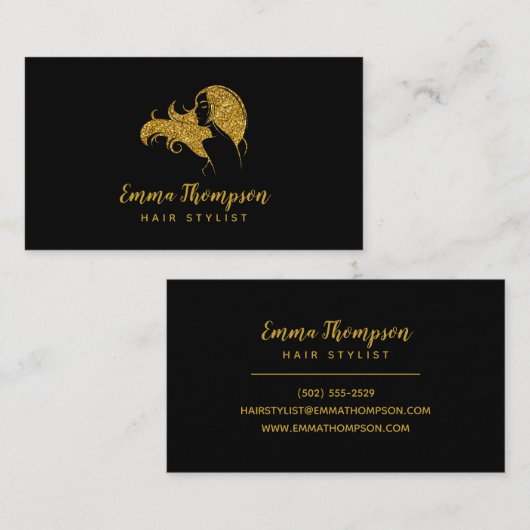 Professionele Schoonheidssalon Logo Visitekaartje (Voorkant / Achterkant)