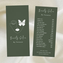 Professionele Schoonheidssalon prijslijst Diensten