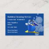 Professionele schoonmaak en Janitorial Visitekaartje (Voorkant)