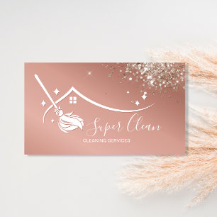 Professionele Schoonmaak Huis Diensten Bedrijfskaa Visitekaartje