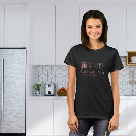 Professionele Schoonmaak Huis Residentieel Commerc T-shirt