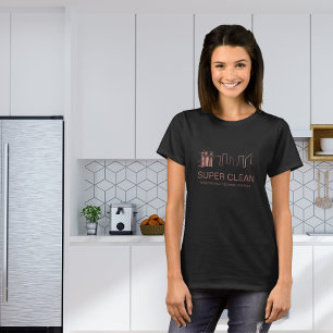 Professionele Schoonmaak Huis Residentieel Commerc T-shirt