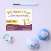 Professionele schoonmaak/Janitorial Housekeeping S Flyer (Enkel)