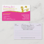 Professionele schoonmaak/Janitorial Housekeeping S Visitekaartje (Voorkant / Achterkant)