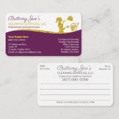 Professionele schoonmaak/Janitorial Housekeeping S Visitekaartje (Voorkant / Achterkant)