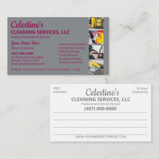 Professionele schoonmaak/Janitorial Housekeeping S Visitekaartje