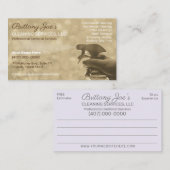 Professionele schoonmaak/Janitorial Housekeeping S Visitekaartje (Voorkant / Achterkant)