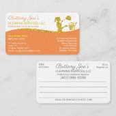 Professionele schoonmaak/Janitorial Housekeeping S Visitekaartje (Voorkant / Achterkant)