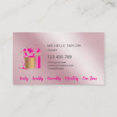 Professionele schoonmaak van huizen en Kantoor Visitekaartje (Achterkant)