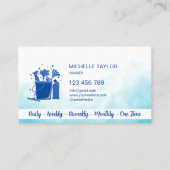 Professionele schoonmaak van huizen en Kantoor Visitekaartje (Achterkant)