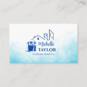 Professionele schoonmaak van huizen en Kantoor Visitekaartje (Voorkant)