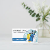 Professionele schoonmaakbenodigdheden Maid Houseke Visitekaartje (Staand voorkant)