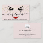 Professionele schoonmaakbeurten Gold Lash Blush Li Visitekaartje (Voorkant / Achterkant)