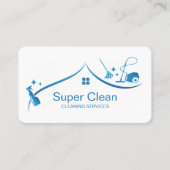 Professionele schoonmaakbeurten visitekaartje (Voorkant)