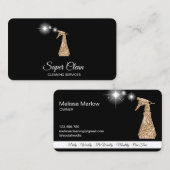 Professionele schoonmaakbeurten voor mousserend ge visitekaartje (Voorkant / Achterkant)